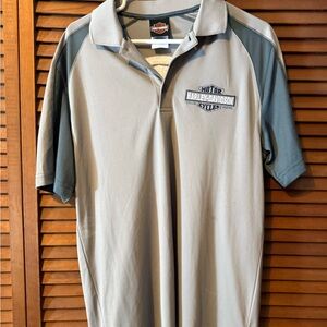 Harley-Davidson Two-Tone Gray Polo Shirt